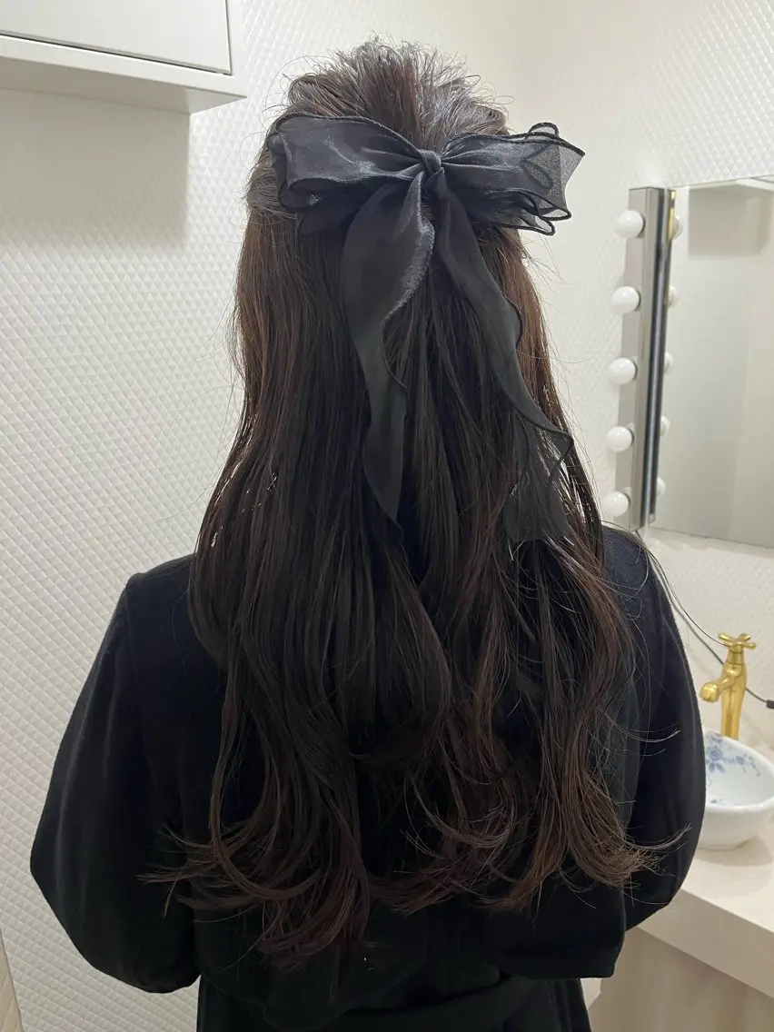ヘアアレンジ ハーフアップ 🔷岡村主明🔷 Lafestaのヘアスタイル