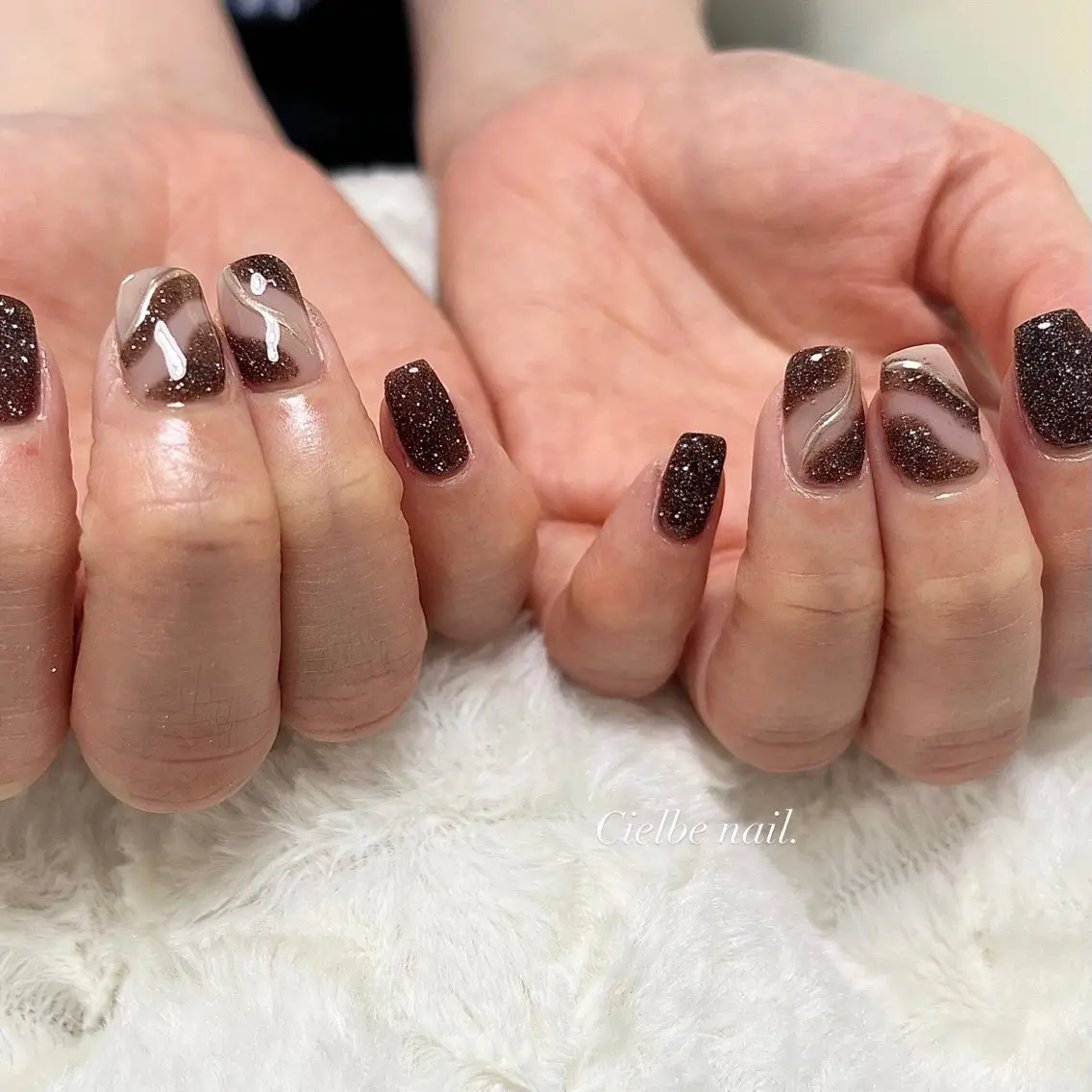 ネイル フラッシュネイル ハンドネイル cielbe nailのネイルデザイン