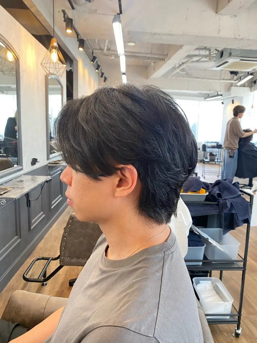 パーマ メンズ カット パーマ 🧸メンズモデル 募集中🍯のヘアスタイル