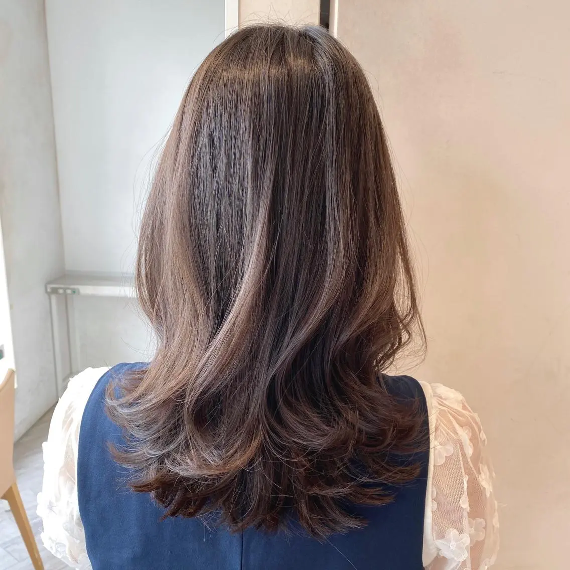ミディアム 顔まわりカット🌟 くびれヘア/寺門遥輝のヘアスタイル