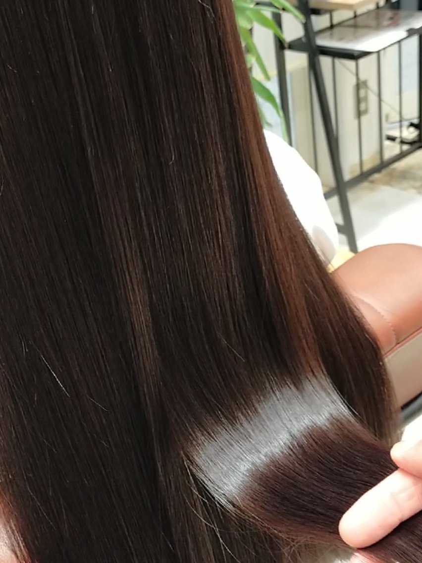ロング カット 縮毛矯正 トリートメント ひたちなか/髪質改善 /大森ヒデトのヘアスタイル