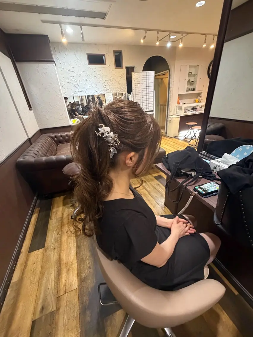 ヘアアレンジ ハマモト アヤカのヘアスタイル