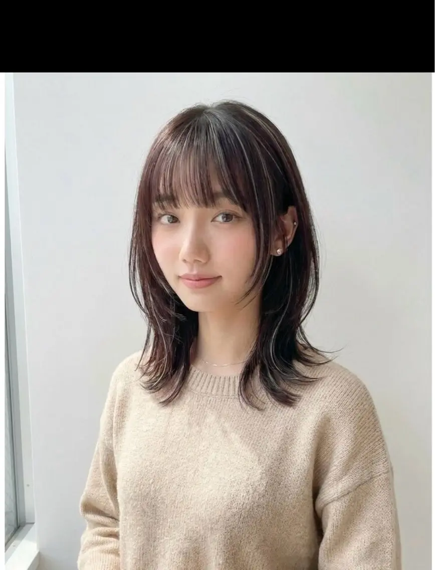 ミディアム カラー ミディアムレイヤー ハイライトカラー 顔まわりレイヤー 顔周りカット ハイライト カット ヘアカラー ショートカット×メ ンズ特化✂︎長妻のヘアスタイル