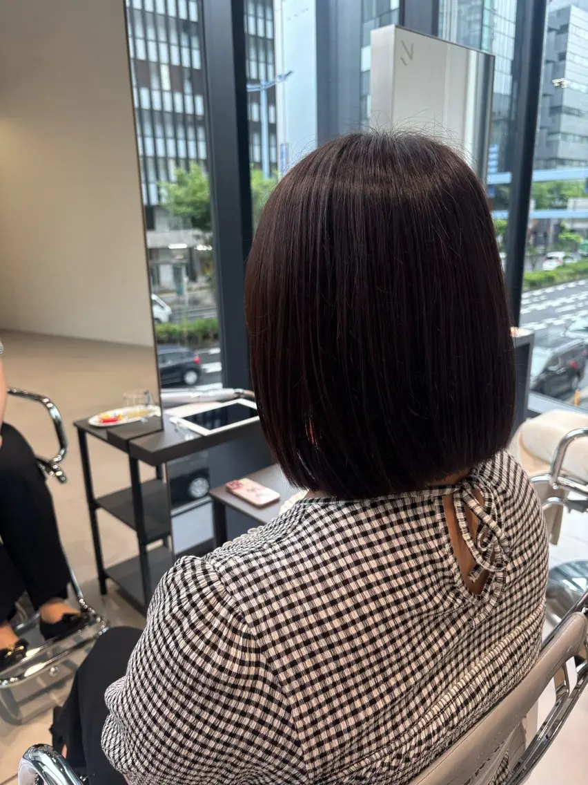【赤味、オレンジ味が気になる方へ👀✨】小顔カット+透明感edolカラー💜の写真