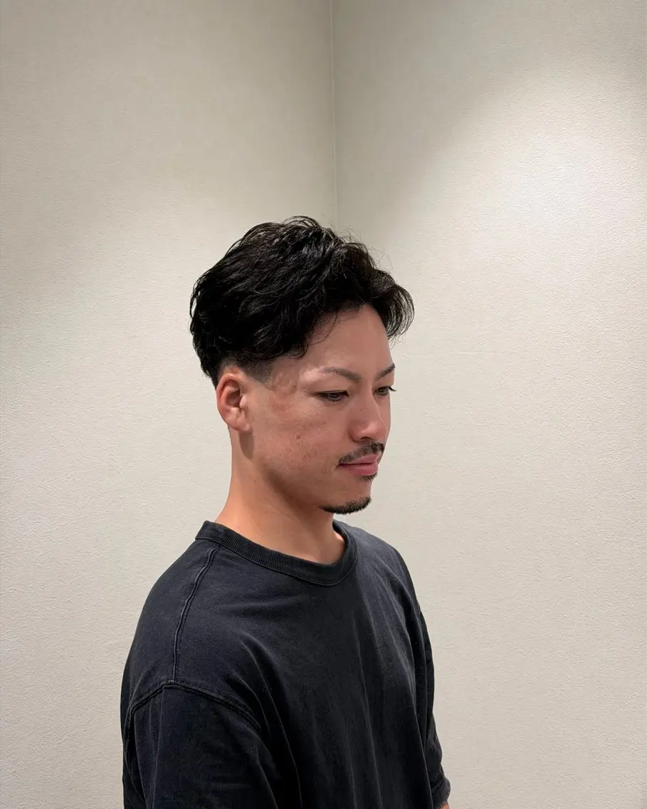 ショート メンズ フェードカット メンズパーマ room四日市店 BASED/SOTAのヘアスタイル