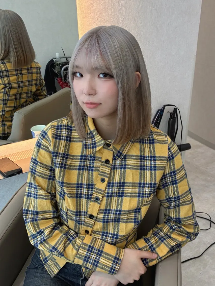 【カットなし】ブリーチリタッチ+髪質改善inケアカラーの写真