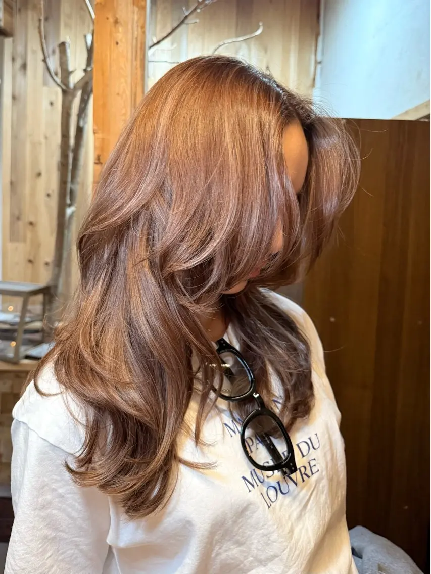 ロング カラー 大村 日向子のヘアスタイル