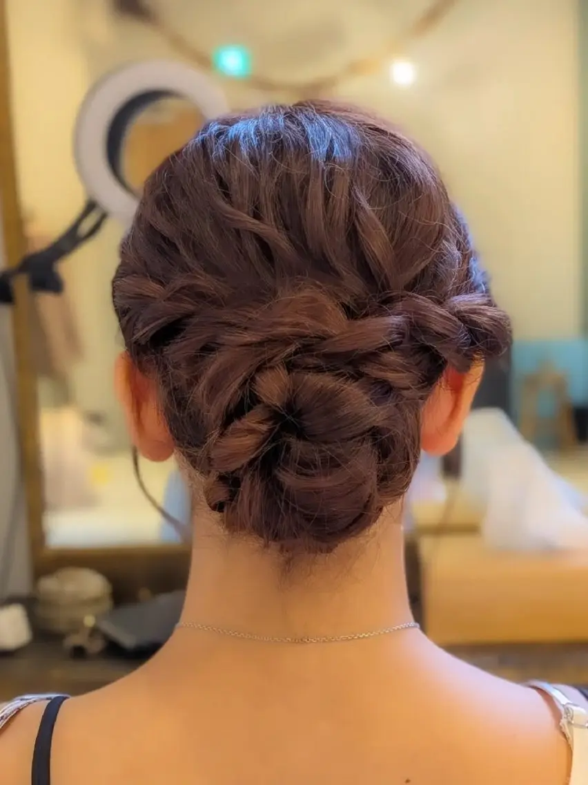 ロング ヘアアレンジ デート 浴衣 松岡 大和のヘアスタイル