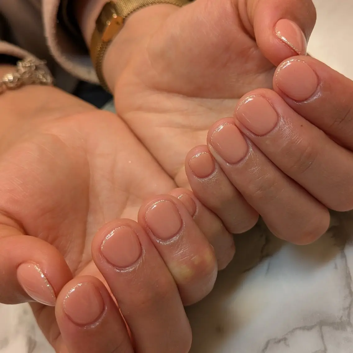 ネイル フレンチネイル ジェヌインネイル 河内のネイルデザイン
