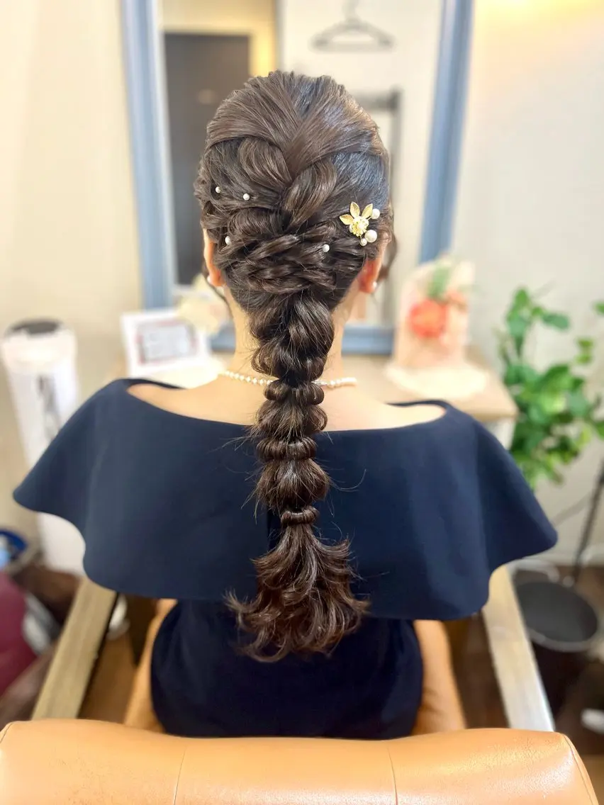 ヘアアレンジ 似合わせヘアメイク 💐オダギリチアキのヘアスタイル
