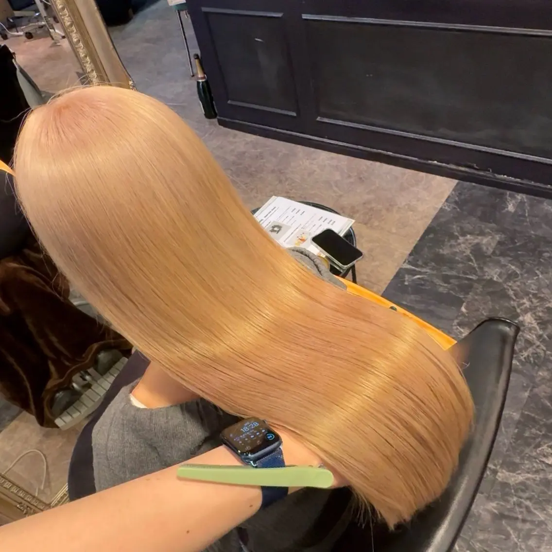 ロング カラー ベージュカラー ブリーチ ヘアカラー 店長 ハイトーン× 髪質改善/舘野 涼太のヘアスタイル