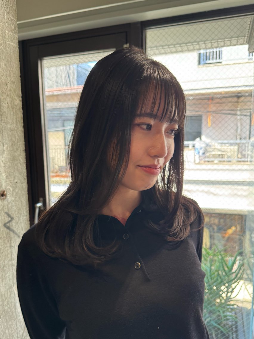 ロング レイヤーカット カット トリートメント Karin/レイヤー ＆ナチュラルカラーのヘアスタイル