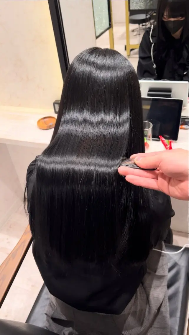ロング 髪質改善ストレート Kantaのヘアスタイル
