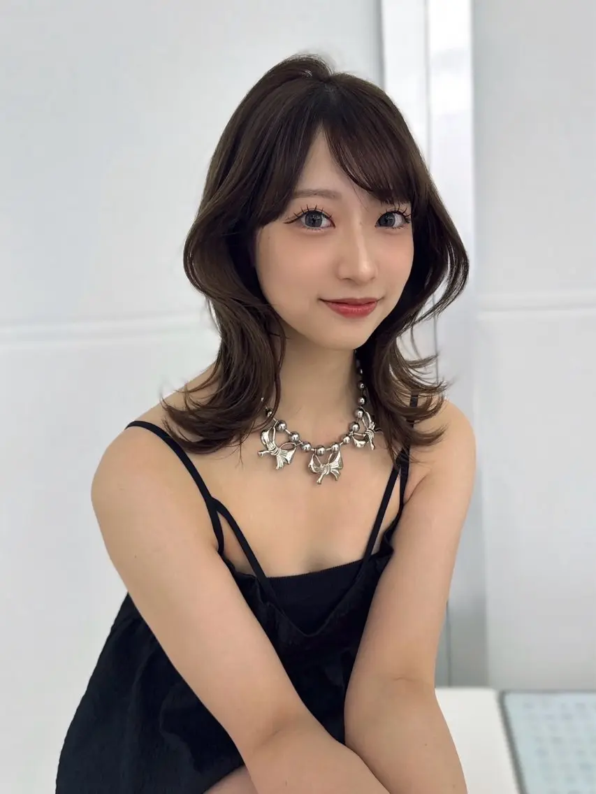 ミディアム 韓国風ヘア トリートメント 酸熱トリートメント 銀座☀️ボブ美容師 佐藤ルイのヘアスタイル