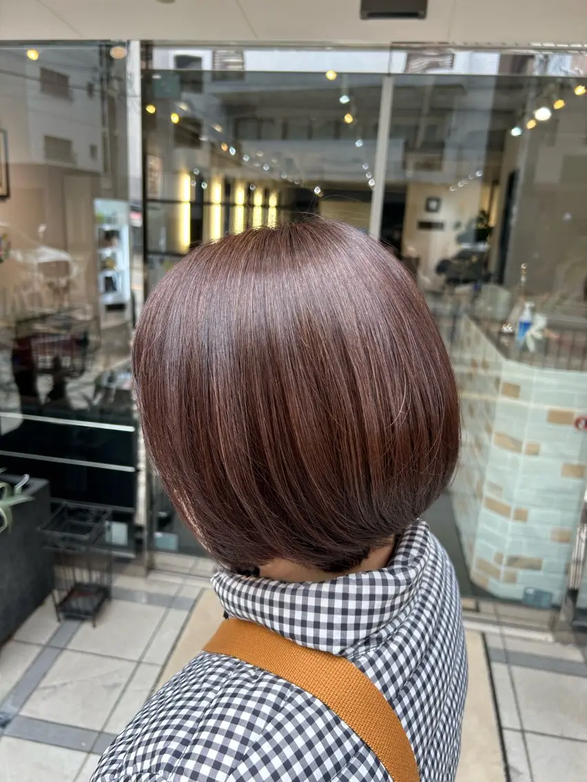 カラー 西村 優那のヘアスタイル