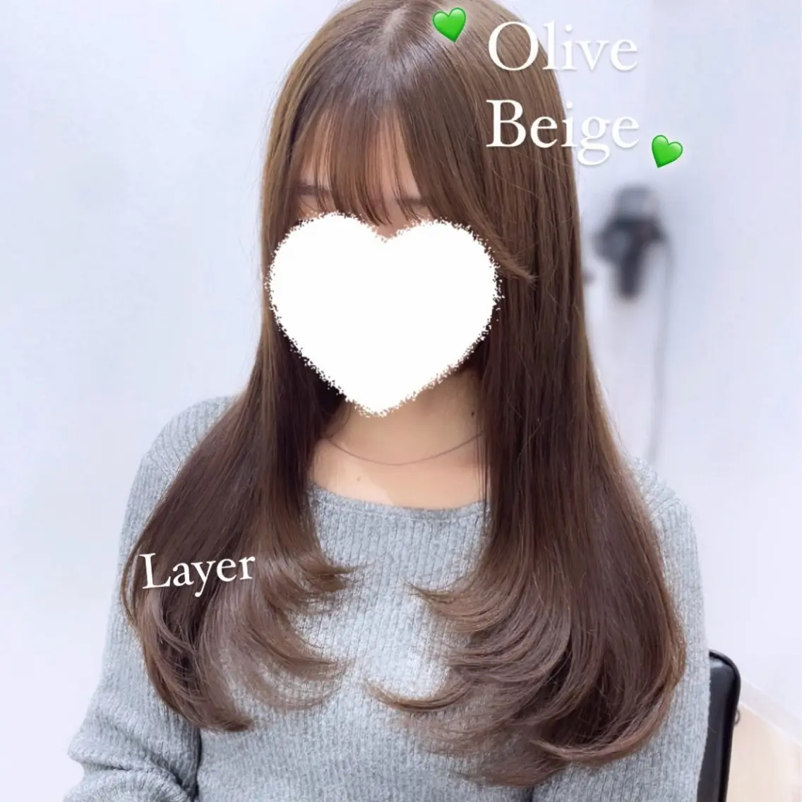 ロング 前髪、顔まわりカット 🎀ゆうなのヘアスタイル