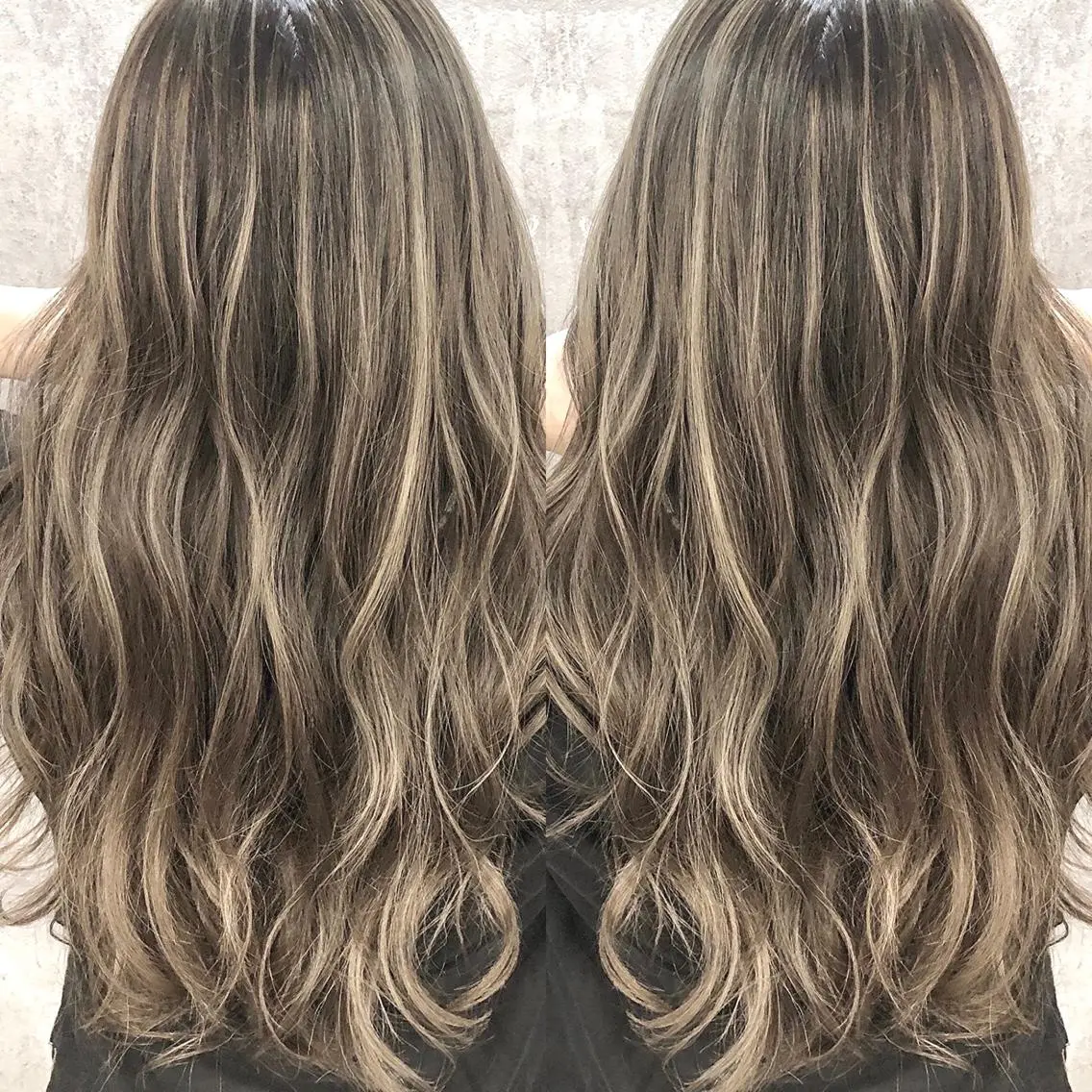 ロング カラー ハイライトカラー ハイライト ヘアカラー トリートメント ✨MiL✨ ✨心斎橋✨のヘアスタイル