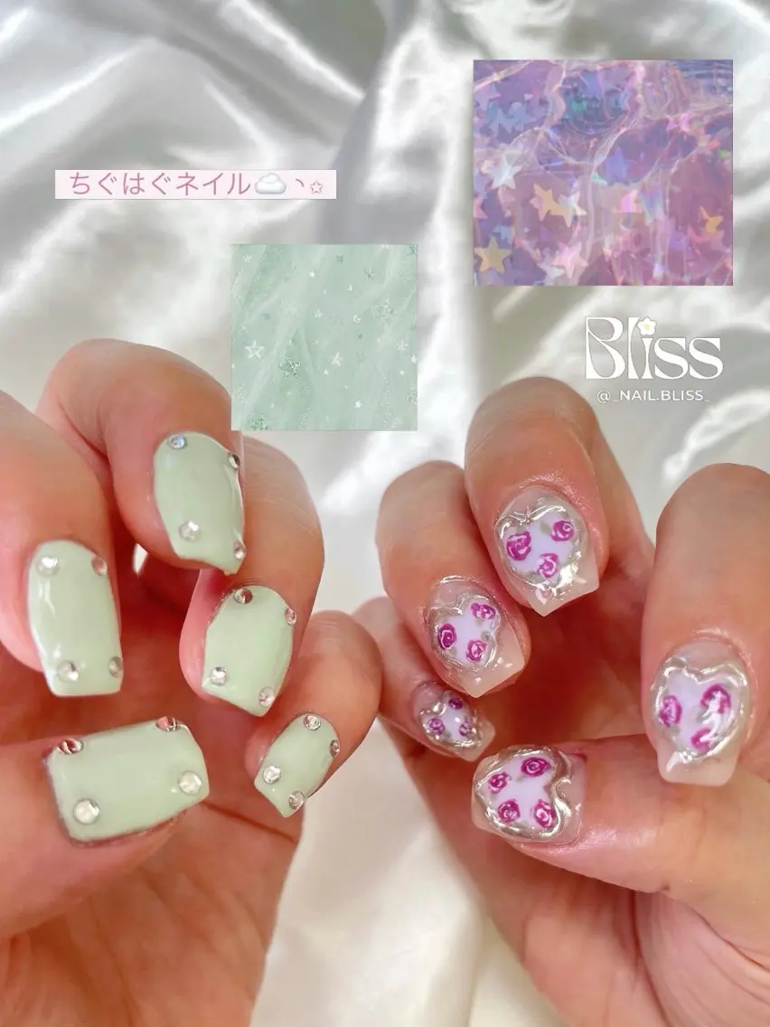 ネイル 持ち込み ハンドネイル NAIL BLISSのネイルデザイン