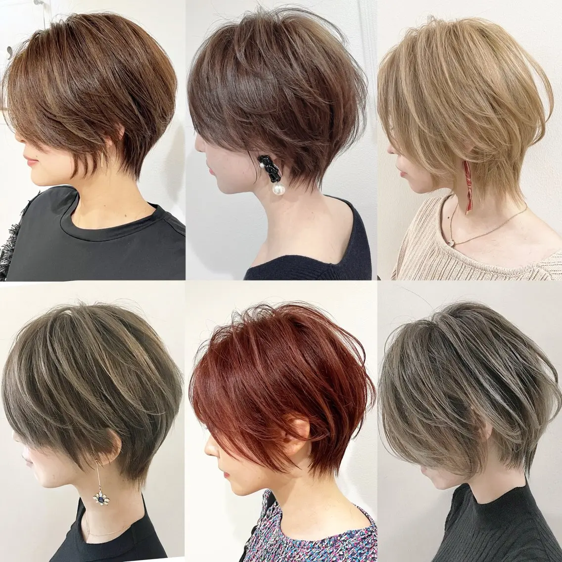 ショート カラー ハンサムショート くびれヘア ショートヘア ショート特化 I's 心斎橋のヘアスタイル