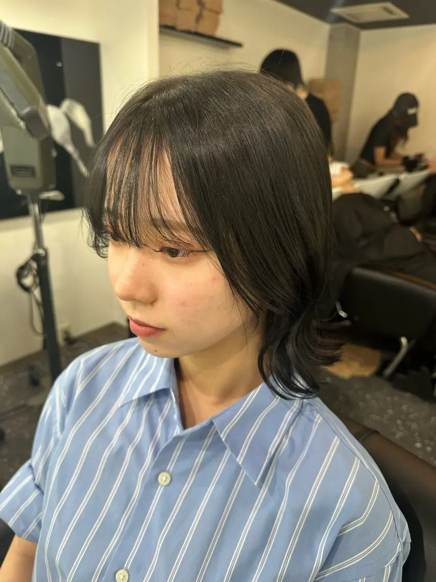 ミディアム カラー カット ヘアカラー トリートメント 髪質改善⭐️縮毛矯正 中野⭐️Rinaのヘアスタイル
