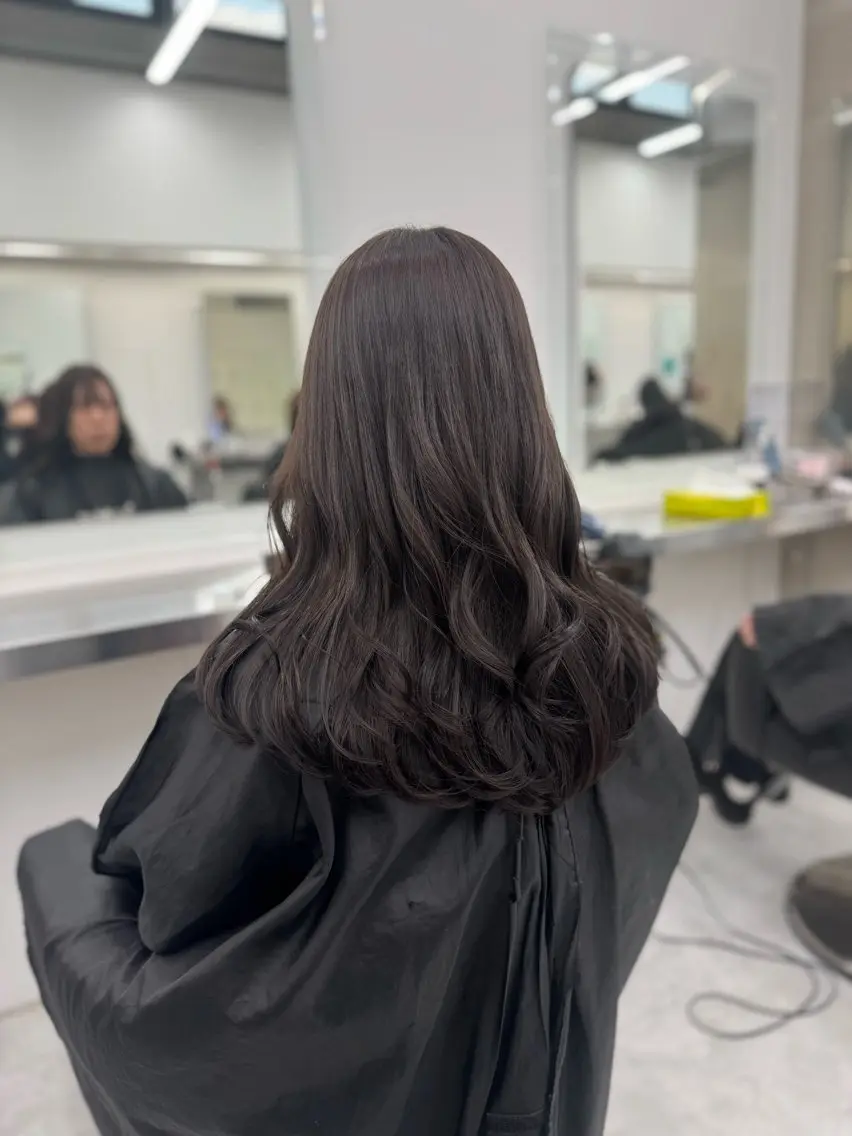 ロング カラー カット ヘアカラー トリートメント 韓国トレンドカット カラー🤍しゅうじのヘアスタイル