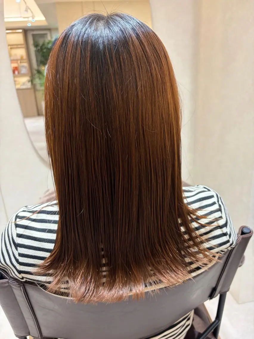 ミディアム Ha naのヘアスタイル