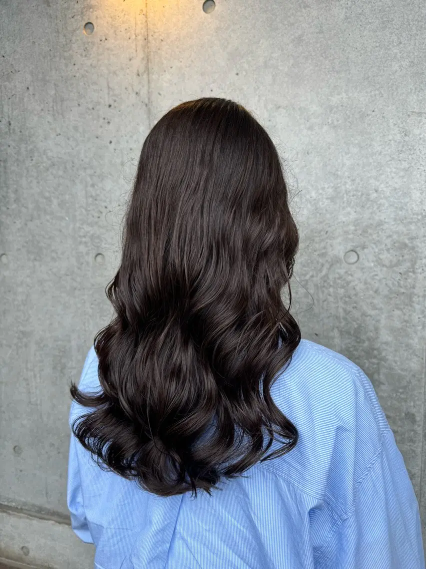 セミロング パーマ 原田 聖也のヘアスタイル