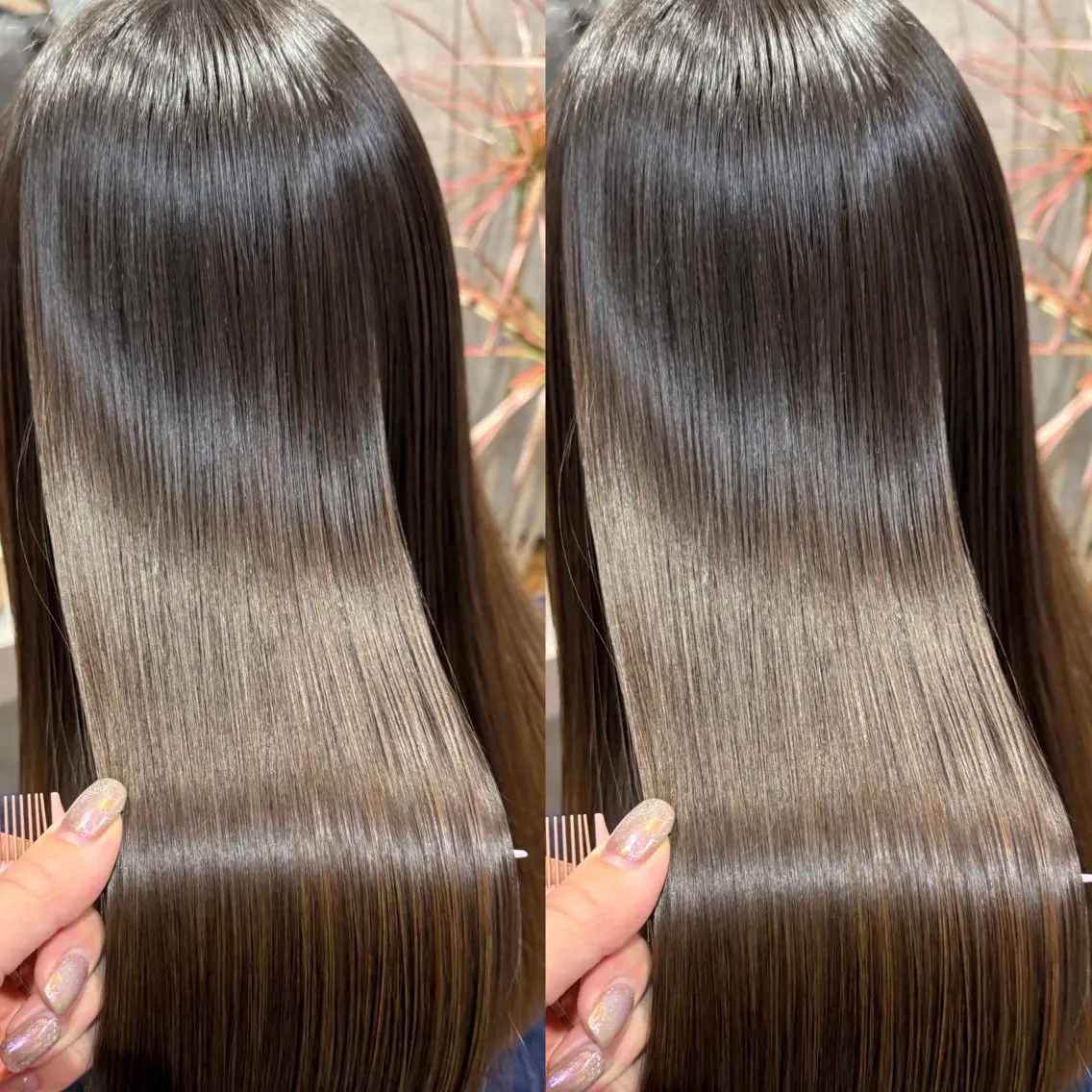 ミディアム カット ヘアカラー トリートメント 新宿🫧髪質改善🫧 艶カラー🫧個室のヘアスタイル