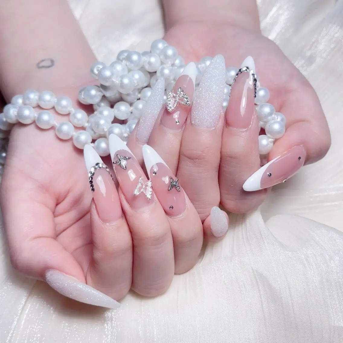 ネイル ハンドネイル M🌷nail 長さだし専門店のネイルデザイン