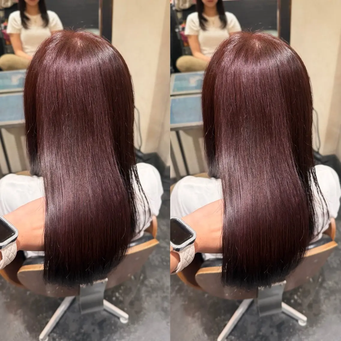 ロング カラー カット ヘアカラー トリートメント 芦刈 咲来のヘアスタイル