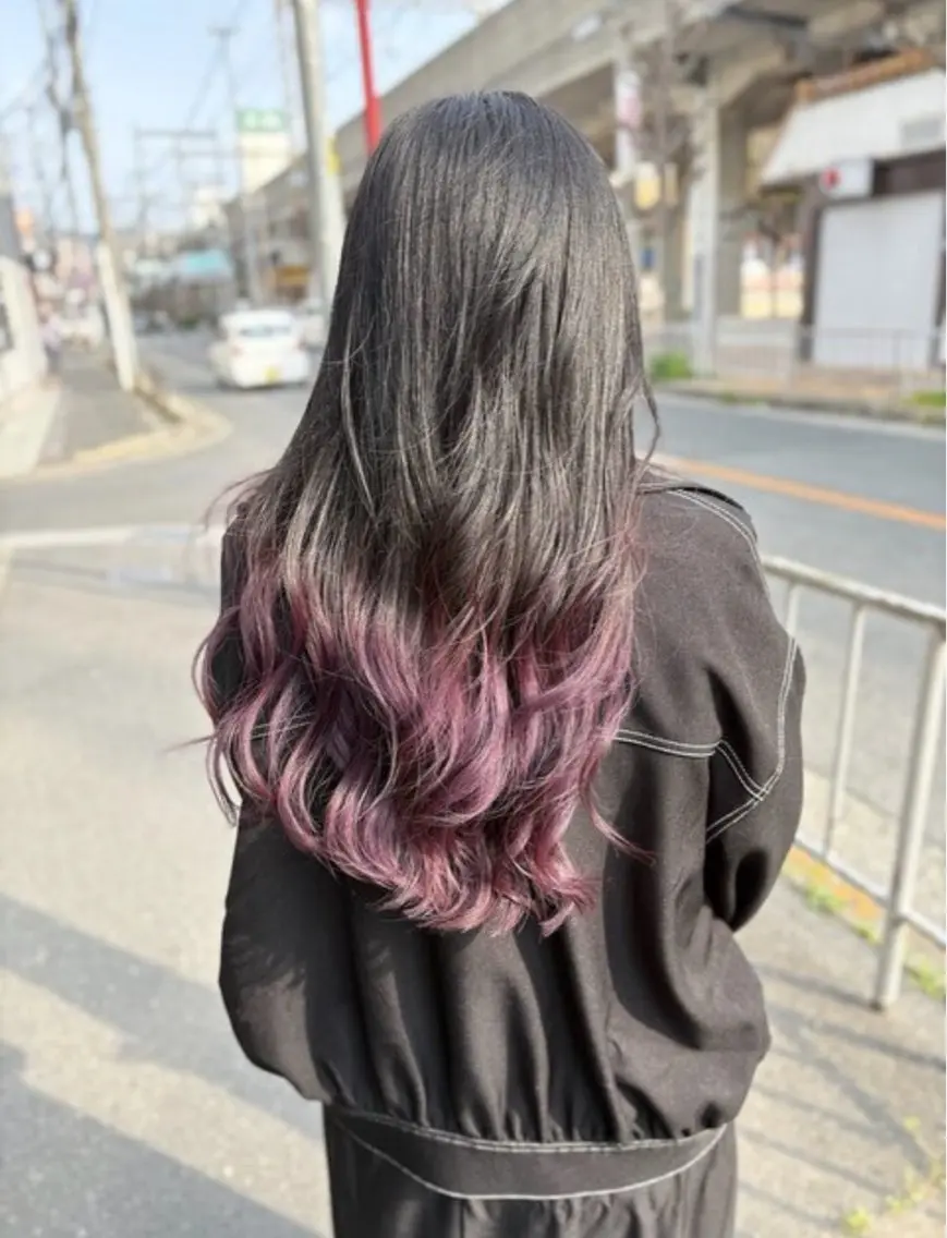 カラー ヘアカラー 梶 瑞希のヘアスタイル
