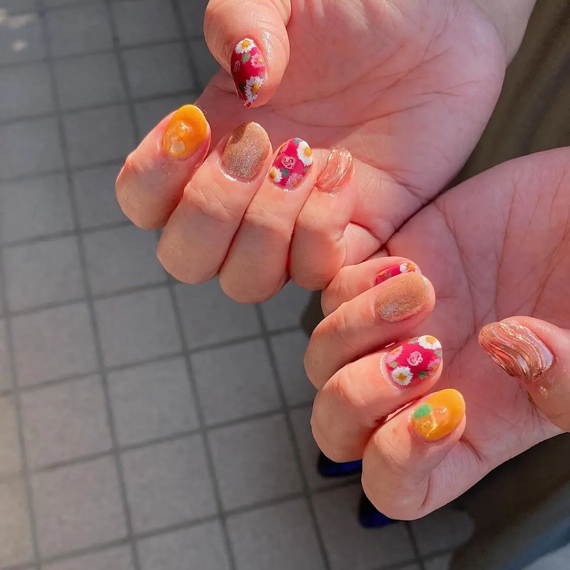 ネイル 黄色 lcoco nailのネイルデザイン
