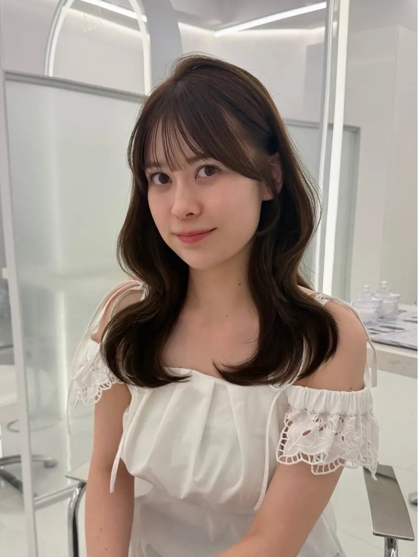 カラー ベージュカラー 透明感カラー ミント ミントベージュ オレンジ ヘアカラー 透明感カラー/艶髪 /seira🎀のヘアスタイル