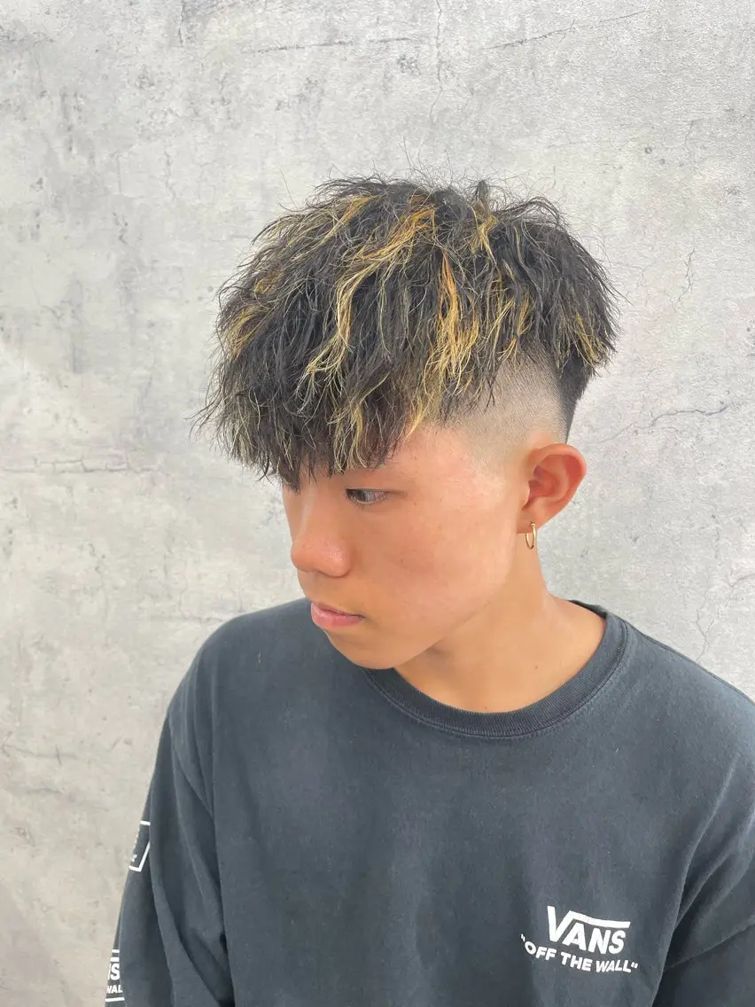 カラー パーマ メンズ カット ヘアカラー パーマ メンズ/パーマ KAZUKIのヘアスタイル