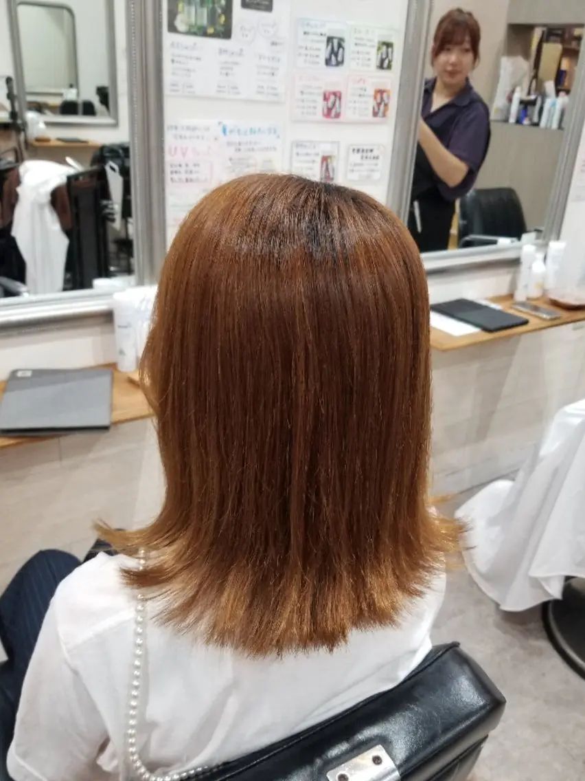 ミディアム カット 暖色🍎透明感カラー 🩵小林かりんのヘアスタイル