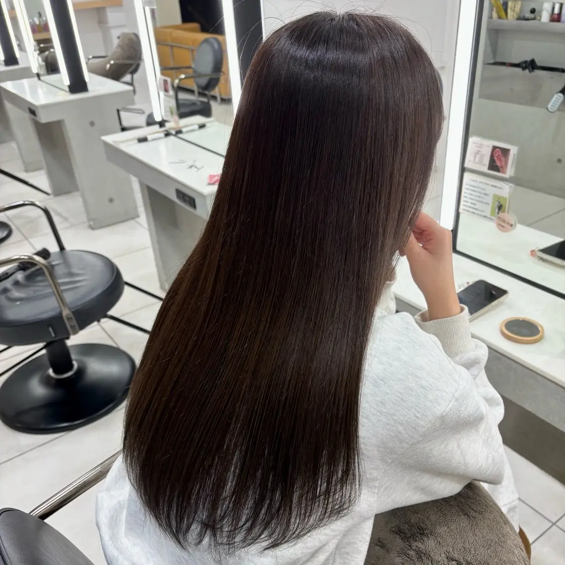 ロング カラー ✨️髪質改善✨️ツヤ カラー✨️竹脇美奈のヘアスタイル