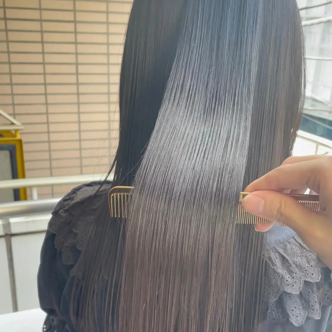 ミディアム カラー ヘアアレンジ 透明感カラー ボブ カット トリートメント Joshua /パーソナル髪質改善のヘアスタイル