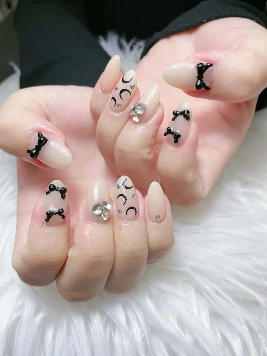 ネイル 長さ出し フレンチネイル グラデーション 韓国ネイル マグネットネイル ハンドネイル Lannie nailのネイルデザイン