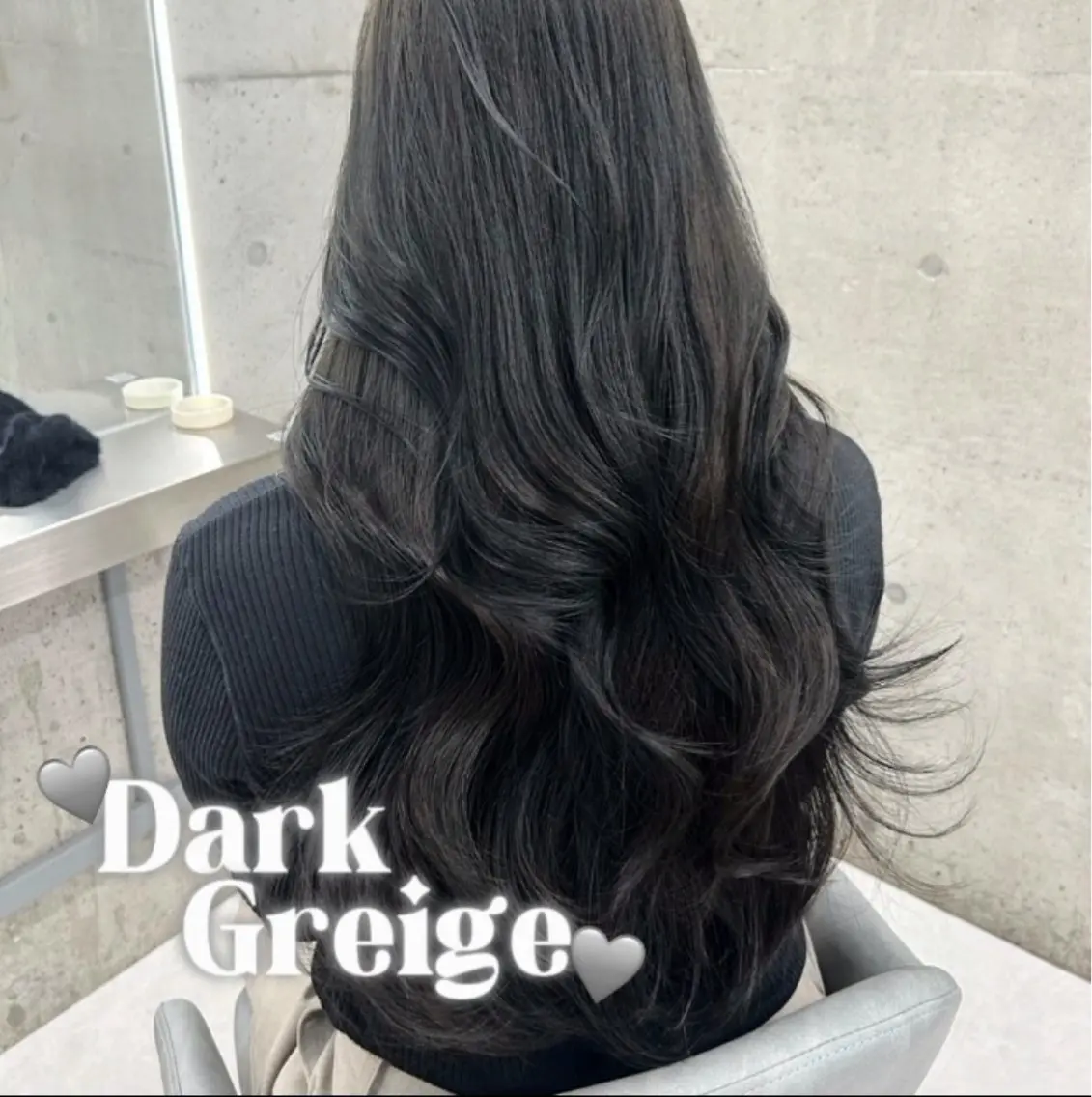 ロング カラー グレージュ ヘアカラー ワンカラー/レイヤー 🩷モエのヘアスタイル