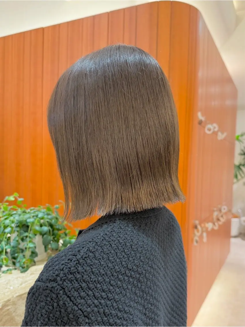 ショート カラー カット ヘアカラー 縮毛矯正 トリートメント 【渋谷】ボブ・ レイヤーボブ特化✂︎のヘアスタイル
