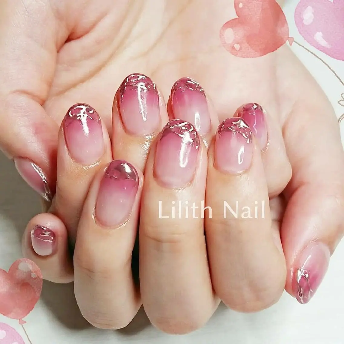ネイル 卒業式 ハンドネイル Lilith Nailのネイルデザイン
