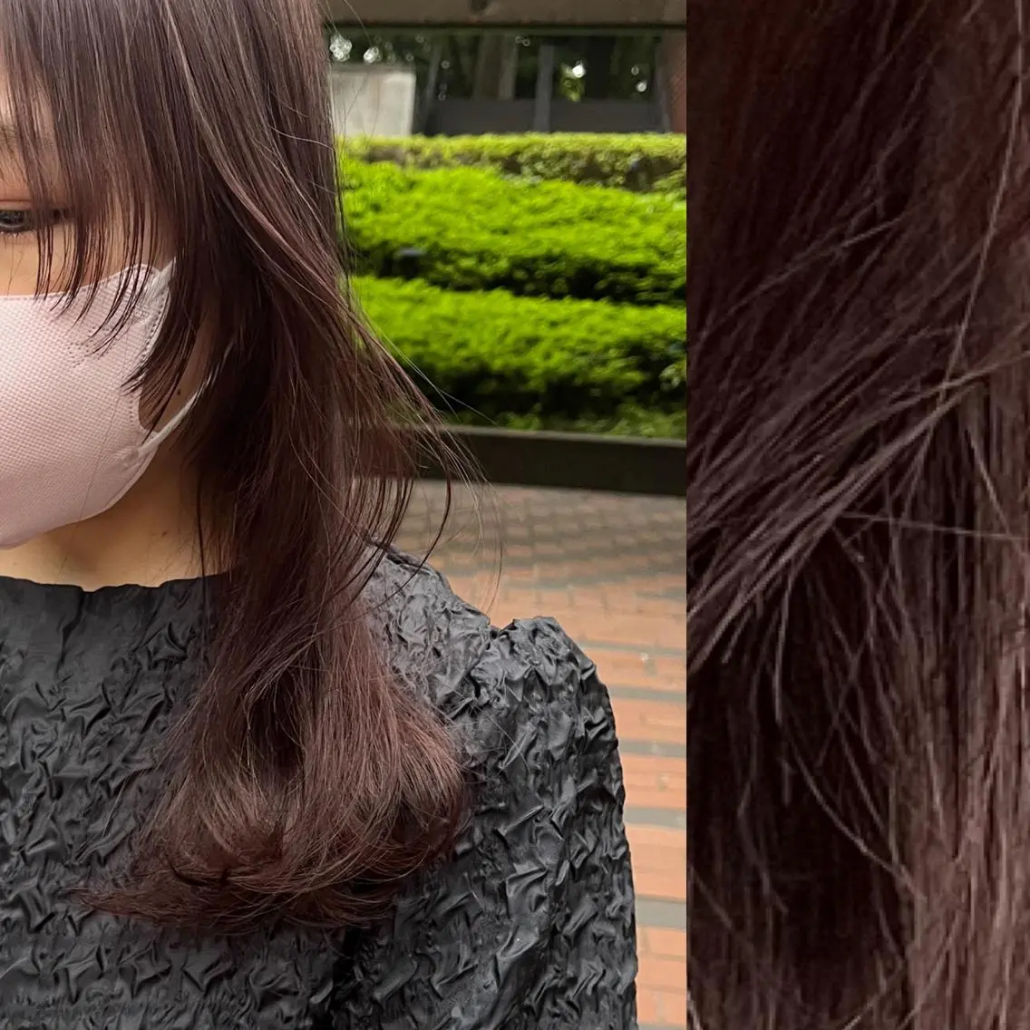 セミロング カラー ヘアアレンジ ベージュカラー ブリーチ ブラウンカラー ケアブリーチ カシス stylist ◎RUKI.のヘアスタイル
