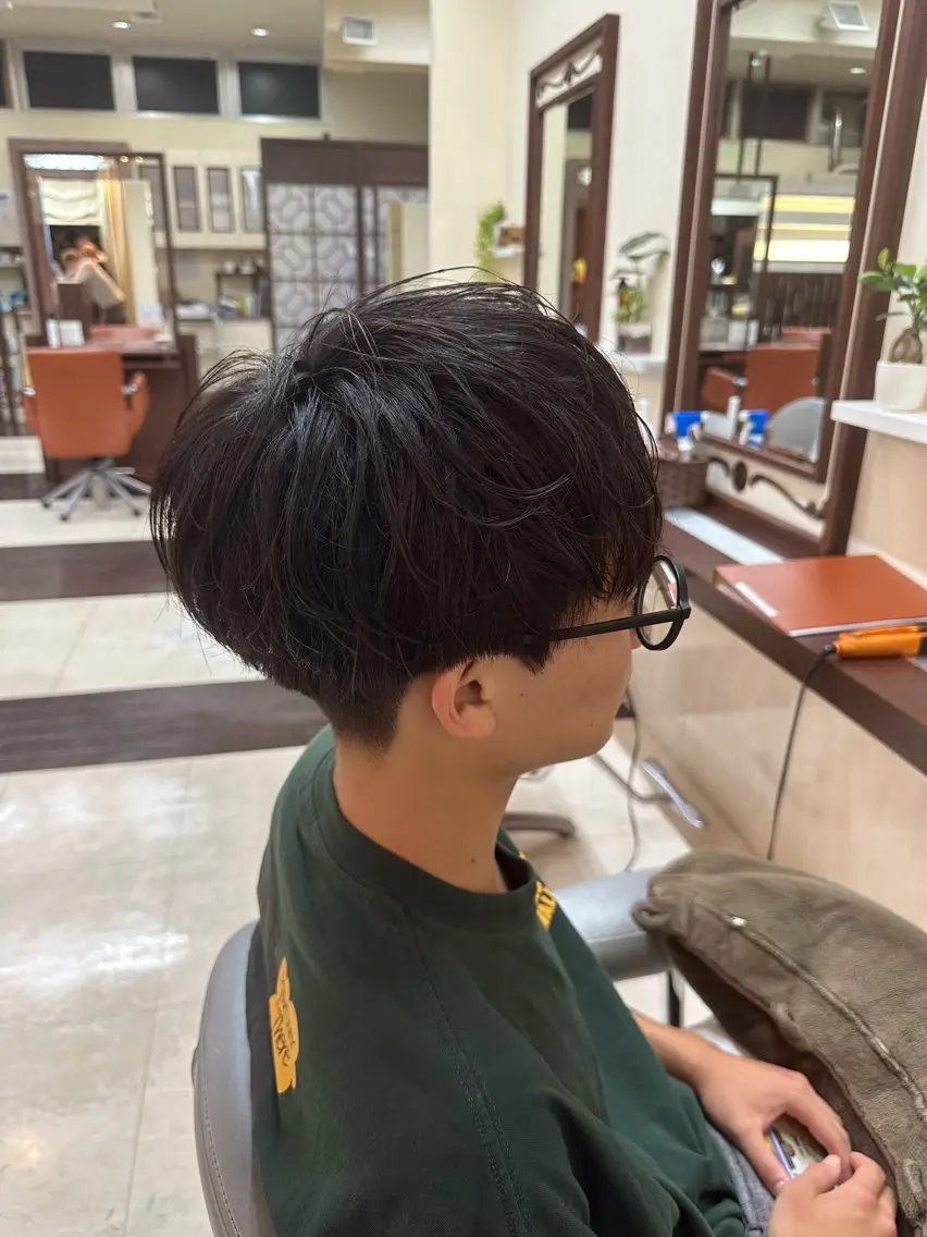 ショート カラー パーマ メンズ カット ヘアセット 成田No.1 メンズヘア/清和武虎のヘアスタイル