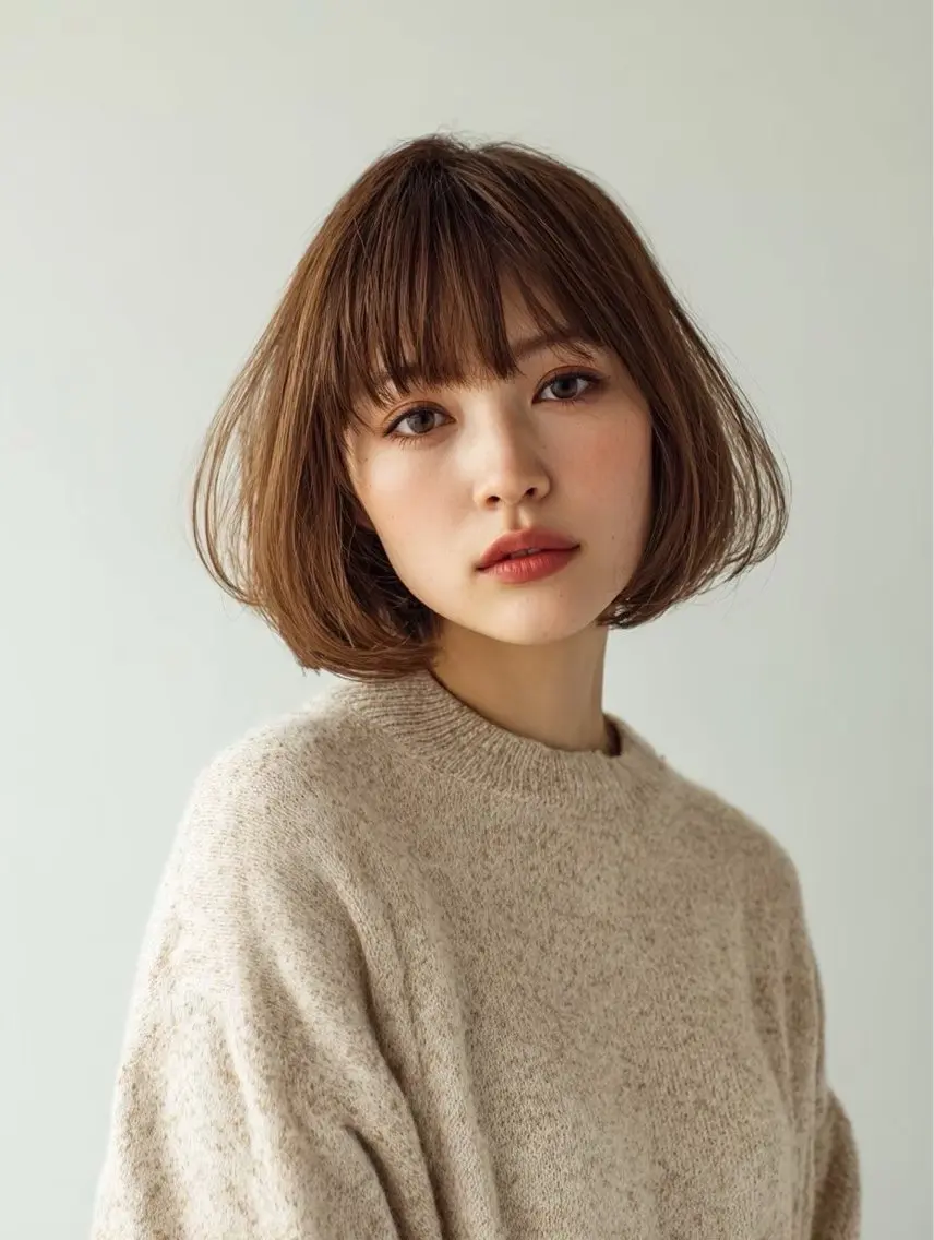 ミディアム 特化✨透明感カラー 白髪染め✨住田緋菜のヘアスタイル
