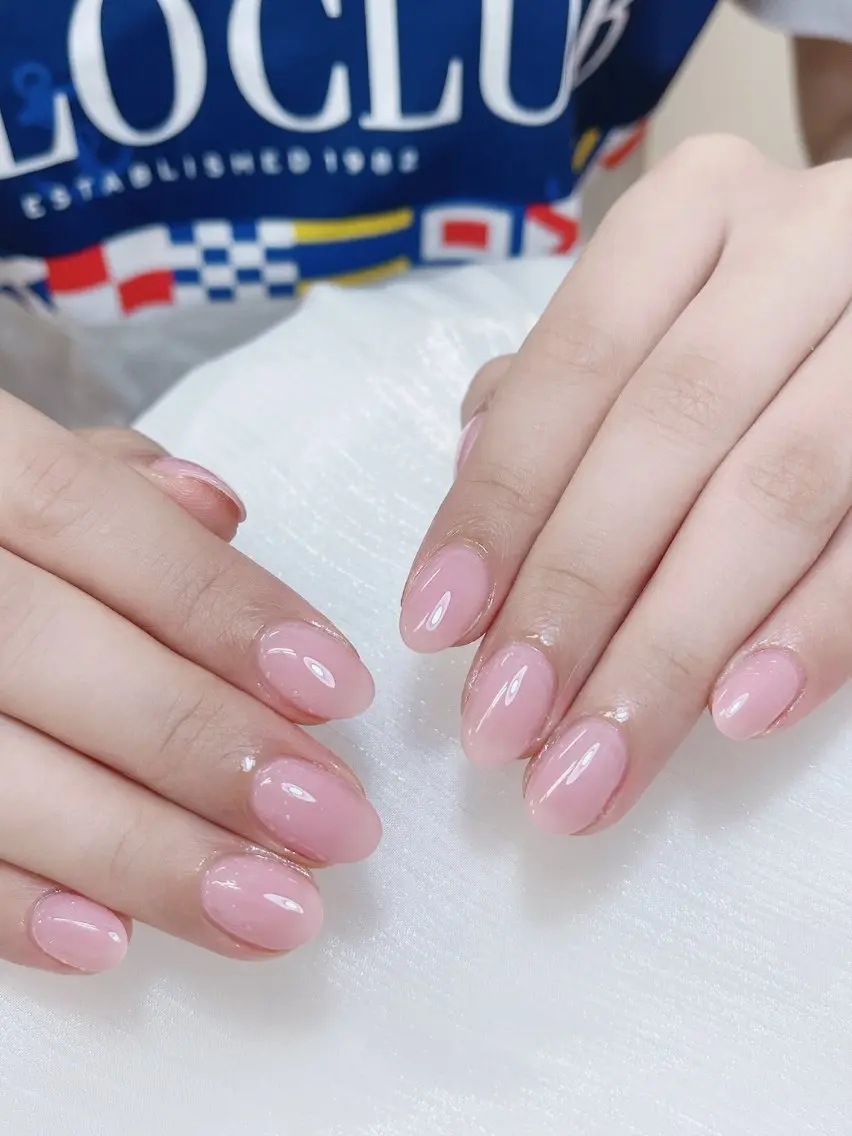 ネイル チークネイル フレンチネイル グラデーション キラキラネイル 韓国ネイル ハンドネイル DUO MI nail salonのネイルデザイン