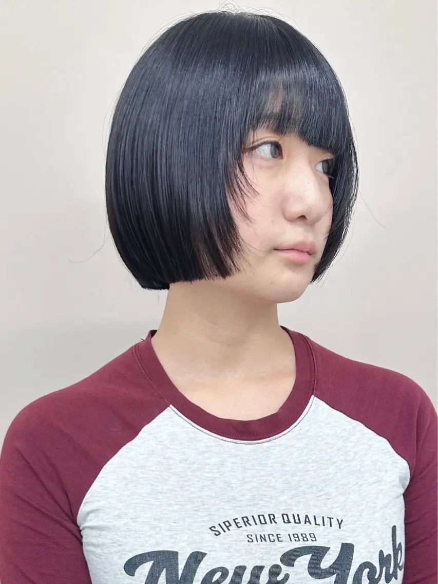 ショート カット トリートメント ボブ/ゆるふわ ボブパーマ/とういのヘアスタイル