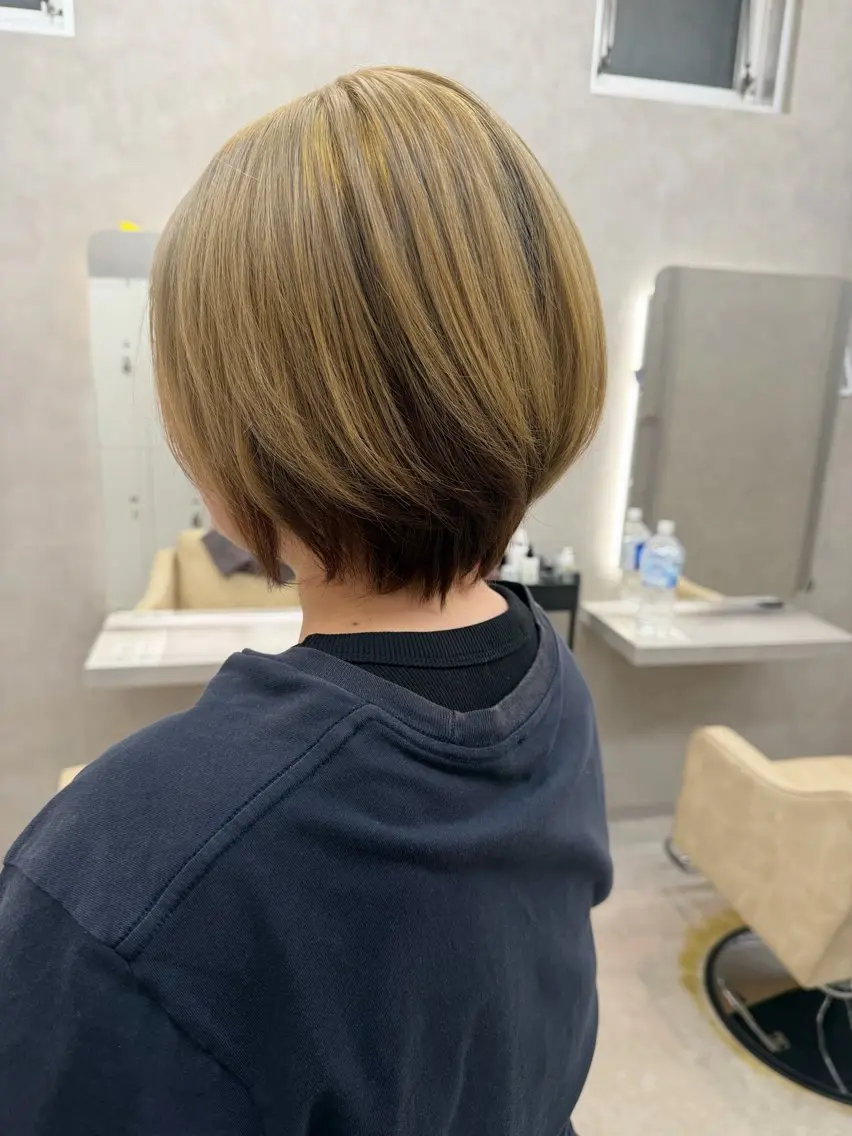 ショート 丸みショート ショートヘア カット トリートメント 山中 欧輔のヘアスタイル