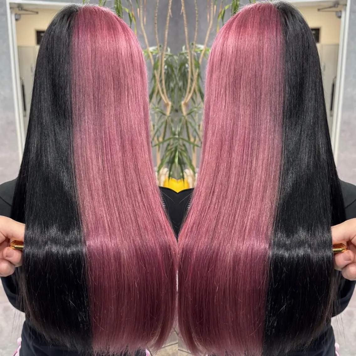 ロング ツートーンカラー カット ヘアカラー トリートメント 髪質改善🪞 美髪縮毛矯正🪞城のヘアスタイル