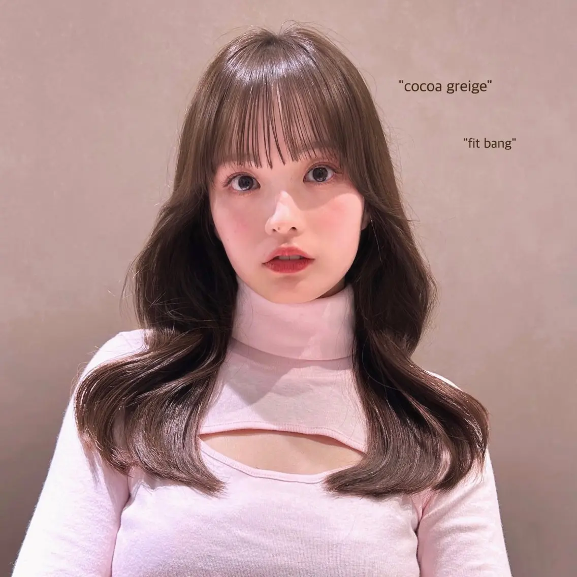 セミロング カラー 顔周りカット 似合わせカット ミディアムヘア Chifumiのヘアスタイル