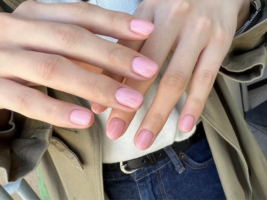 【HAND】ジェルオフなしワンカラー/ラメグラ/ラメ1色の写真